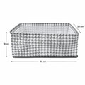 White fabric cloth organizer basket for home storage