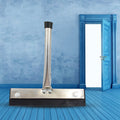 Detailed view of the robust construction of this stainless steel kitchen wiper.