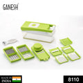 Multi-functional food chopper by House of Sensation, demonstrating different cutting attachments.