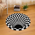 Durable polyester 3D vortex space carpet for bedroom and living room