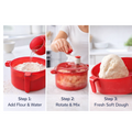 Three precise measuring cups, essential accessories for the Indo Glow Atta Maker.