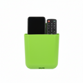 Front view of the GlimmerHome wall holder, showcasing its dual storage compartments.