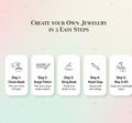Metal clasps and accessories in DIY Jewellery Making Kit for creating jewelry pieces
