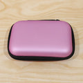 Top view of compact travel storage case in closed position