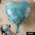 Blue heart themed party balloon for celebration