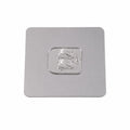 Wall hook with metallic base for secure hanging