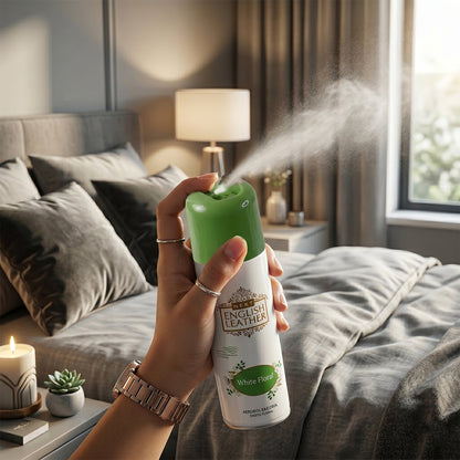 Room use white floral freshener spray