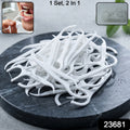 Compact pack of dental floss & toothpick sticks for travel