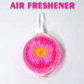 Flower-scented air freshener block effectively neutralizing toilet odours.