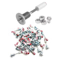PowerDrive round nails ready for use with a nail gun, ensuring strong hold.