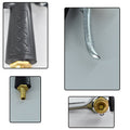 Non-slip grip on the gold trigger hose nozzle for comfortable use.