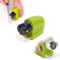Close-up of the sharpening slot, highlighting precision for all knife types.