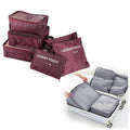 Detail of the durable, waterproof Oxford textile material used in the organizer bags.