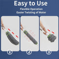 Cleaning mop with ergonomic adjustable handle