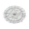 The durable stainless steel chef basket straining boiled vegetables for a healthy meal.