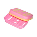 Star-shaped soap case holder with a bar of soap inside, ready for use.