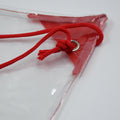 ClassiCarry clear plastic pouch, waterproof and perfect for concerts, sports, and travel.