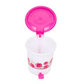 Modern design plastic pedal dustbin, perfect for small office or home workspaces.