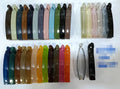 Lightweight plastic hair claw clip with secure gripping teeth