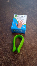 Close-up lifestyle shot of the wearable acupressure device providing relief.