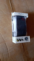 Side view of the sports car phone holder mounted on a car dashboard.