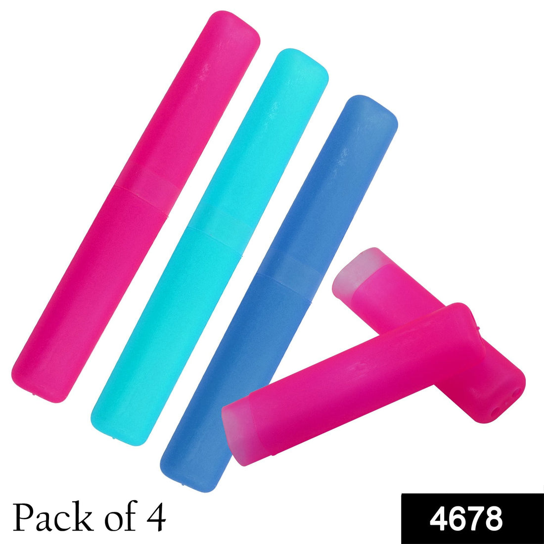 Single portable toothbrush case in detail, showing its secure design.