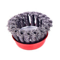 Premium black wire brush ensuring high-performance metal cleaning.