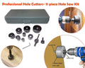 Multiple BoltForce wood hole saws displayed, highlighting various diameters for woodworking.