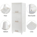 The versatile storage cabinet neatly organized in a modern kitchen setting.
