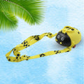 Easy-to-carry portable kids water bottle featuring a bug design and straw.