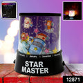 LED star projector night lamp showcasing its compact design.