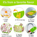 Honeycomb silicone ice cube tray for quick freezing and easy release.