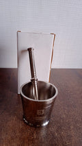 Durable stainless steel mortar and pestle set for home use