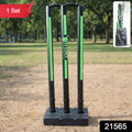 Heavy base cricket stumps ideal for backyard cricket training
