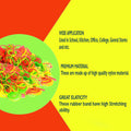 Flexible natural rubber bands in a mix of colors, ideal for home and office tasks.