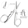 Multiple views of the durable folding scissor for various uses.