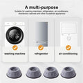 Angled view of the washing machine anti-vibration pads, emphasizing their stable, non-slip design.