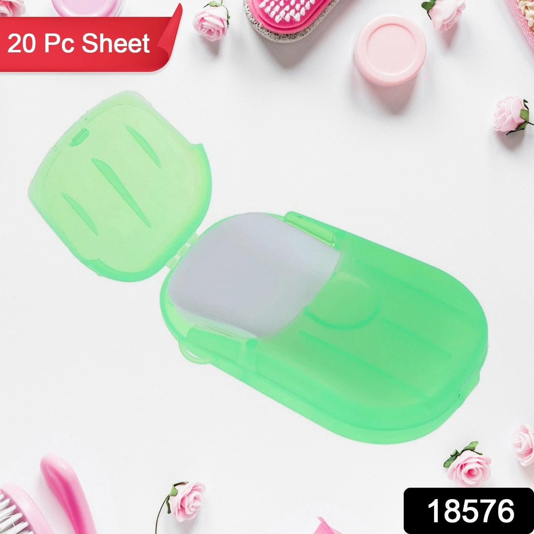 Travel paper soap sheets pack of 20 dissolvable sheets in mini box