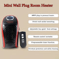 400W wall plug room heater displayed alongside its remote control