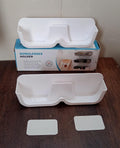 Clear design of the Sunglass Wall Organizer holding glasses, blending seamlessly with decor.