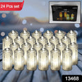 Twenty-four flameless LED tea light candles neatly packed in a box.