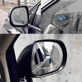 Step-by-step diagram showing the easy installation process of the car mirror anti fog film.