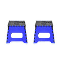 12-inch foldable step stool in use, perfect for home tasks.
