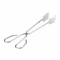 Versatile metal tongs, perfect for serving food or handling charcoal.