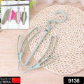 Space-saving PP plastic shoe drying hanger, ideal for closets and small spaces.
