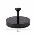 Fountain pump showing 13 cm dimension in garden setup