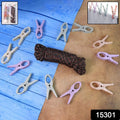 Clothes hanging securely using the cloth drying rope with strong clips