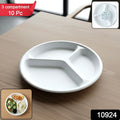 Leak-resistant compostable sectioned plate ideal for hot and cold food