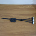 Solar fiber optic garden light illuminating balcony area