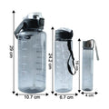Specifications detail image showing features of multipurpose water bottle set